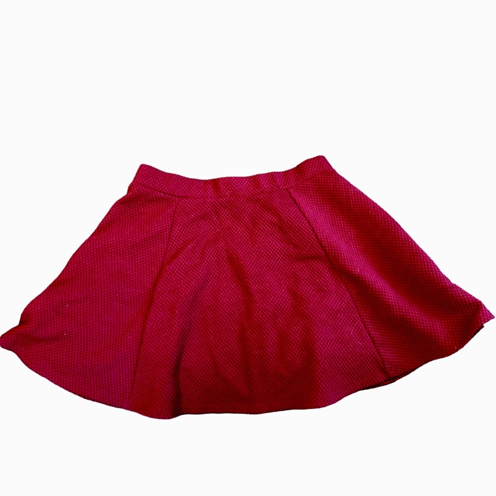 Size L burgundy skater skirt